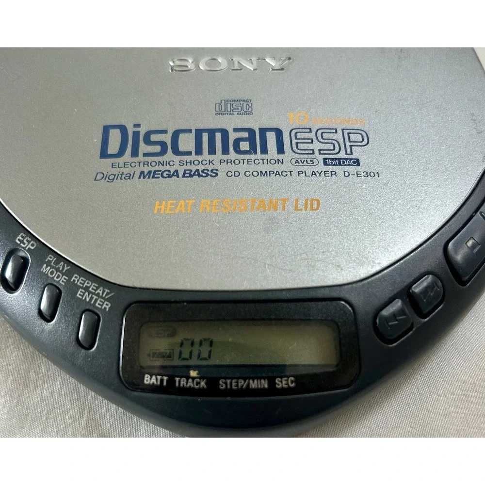 Sony Discman D-E301 ESP Mega Bass Portable CD Player – Tested Working